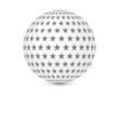 Vector: ball with stars ball with stars