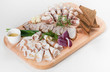 Assorted with lard, bread, onions and herbs. Fatty foods Assorted with lard, bread, onions and herbs. Fatty foods