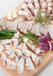 Assorted with lard, bread, onions and herbs. Fatty foods Assorted with lard, bread, onions and herbs. Fatty foods