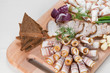 Assorted with lard, bread, onions and herbs. Fatty foods Assorted with lard, bread, onions and herbs. Fatty foods