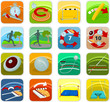 Set of a athletic icons