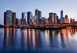 Sunset over Chicago from Navy Pier