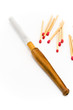 Wooden cigarette holder with matches