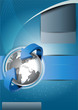 Vector background with continents for brochures