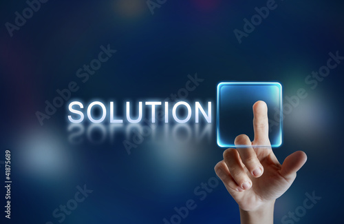 Photo: Solution button Solution button