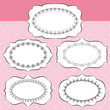 Set of ornate vector frames