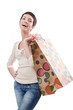 Girl after the shopping spree