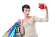 Girl after the shopping spree