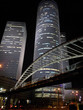 attractive tower at night