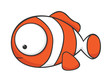 Vector: Big-eyed clownfish Big-eyed clownfish