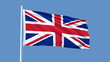 United Kingdom Flag Waving