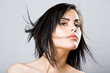 Foto: Dynamic portrait of gorgeous young brunette. Dynamic portrait of gorgeous young brunette.