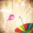 Vintage wooden summer background