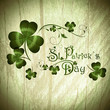 Vector: St.Patrick day greeting with shamrocks St.Patrick day greeting with shamrocks