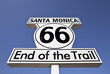 Route 66 End of the Trail in Santa Monica Sign Route 66 End of the Trail in Santa Monica Sign