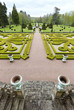Garden viewscape of Dree castle in Curbigny, Bourgogne