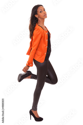 Photo: Beautiful young black woman Beautiful young black woman