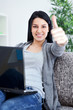 woman working on laptop at home woman working on laptop at home