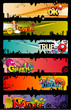 palabras de color abstracto del vector