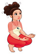 Yoga Position. Funny cartoon and vector isolated illustration. Yoga Position. Funny cartoon and vector isolated illustration.