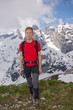 Wanderer in den Alpen