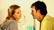 couple young lovers kissing in the bathroom