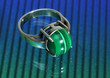 Silver ring with reflection