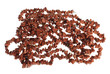 Beads on a white background