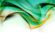 Elegant green fractal background