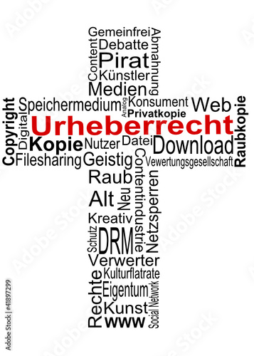 Vektor: Urheberrecht Kreuz Urheberrecht Kreuz