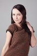 Happy young woman posing
