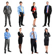 Full length portraits of business people