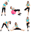 Collection of full length fitness portraits
