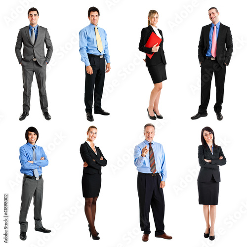 Photo: Full length portraits of business people Full length portraits of business people