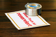 Foto: Schild reserviert Schild reserviert
