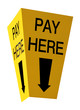 Pay here sign
