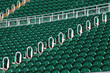 Rows of seating in stadium