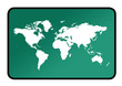 World map sign