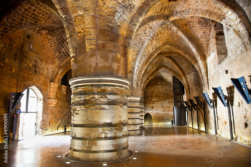 Foto: Inside of Knight templer castle, Akko, Israel Inside of Knight templer castle, Akko, Israel