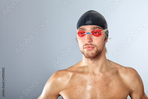 Photo: muscular swimmer muscular swimmer