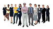 Collage of several business people in different poses