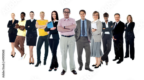 Photo: Collage of several business people in different poses Collage of several business people in different poses