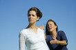 Photo: Dramatic argument between mother and daughter. Dramatic argument between mother and daughter.