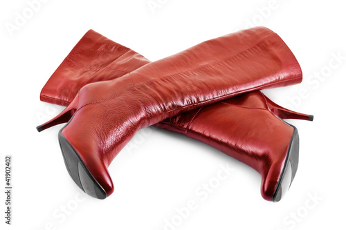 Photo: Red woman boots Red woman boots