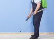 Man spraying insects- pest control