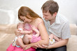 Photo: Breast feeding two little sisters twin girls at same time Breast feeding two little sisters twin girls at same time