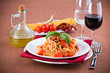 Spaghetti with tuna, cherry tomatoes and capers. Spaghetti with tuna, cherry tomatoes and capers.