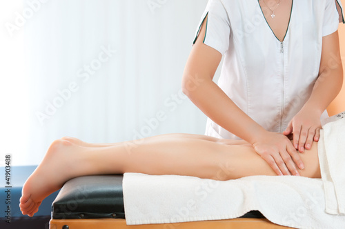 Photo: Legs thighs massage Legs thighs massage