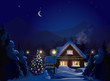 Vector of winter landscape. Vector of winter landscape.