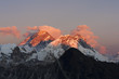 Everest at sunset from Kala Pattar, Nepal.